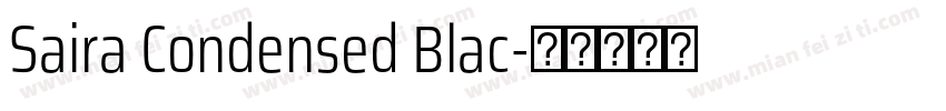 Saira Condensed Blac字体转换